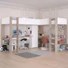 Lit d'angle double avec espace de rangement & bureau - 2 x Voir les images du produit 12