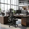 Chaise de bureau ACXIN pour le télétravail, noire : chaise Voir les images du produit 10
