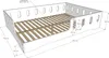 Kinderbett Bodenbett 140x200 cm weiß mit Rausfallschutz und Produktbild-Vorschau 4
