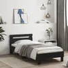 vidaXL Cadre de lit avec tête de lit et lampes LED noir Voir les images du produit 7