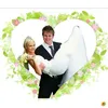 Herzlaken " Blumenwiese" zum Ausschneiden Hochzeitslaken Produktbild-Vorschau