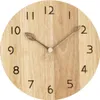Wanduhr 30x30cm aus Massivholz, lautlos, batteriebetrieben, Produktbild-Vorschau 1