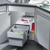 Hailo Rondo 3645121 kosz narożny na śmieci 2x18 litrów Podgląd zdjęcia produktu 21