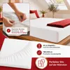 TEXTOM Jersey Spannbettlaken 100% Baumwolle 180x200 cm Weiß Produktbild-Vorschau 3