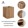 A product image showcasing a wooden cabinet with close-up details and feature descriptions. Anteprima dell’immagine prodotto