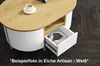 Design Couchtisch HCL-111 Oval Schublade Hochglanz Produktbild-Vorschau 2