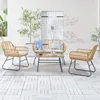 home24 Loungeset - 4-teilig - Polyrattan / Polyester - Produktbild-Vorschau 1