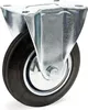 Wiltec Bockrolle Ø160mm mit Gummirad und Metallfelge 130kg Produktbild-Vorschau 1
