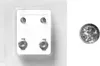 Titan Erstohrstecker Sterile Ohrstecker Zarge mit Stein in Produktbild-Vorschau 1