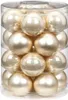 Weihnachtskugeln Glas 6cm, 20 Stück, Farbe:perle - Produktbild-Vorschau 2