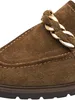Tamaris dames slippers, leer, bruin, maat 42 EU Productafbeelding-voorbeeld 7