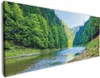Wallario Premium Leinwandbild Fluss in den Bergen an Produktbild-Vorschau 1