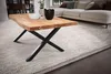 FineBuy Table basse en acacia massif 120 cm - Table de Voir les images du produit 4