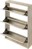 A three-tiered shoe cabinet with flip-down doors. Anteprima dell’immagine prodotto