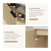 Collage of two marketing images showing details of a bathroom cabinet. Náhled obrázku produktu