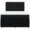 Eleganten-Stil Boxspringbett mit Matratze Schwarz 140x200 Produktbild-Vorschau 5