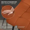 ML-Design jedálenské stoličky sada 6 oranžových, obývacie Náhľad obrázku produktu 4