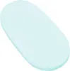 A light mint colored fitted sheet for a crib or bassinet. Produktbild-Vorschau