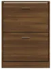 vidaXL Szafka na buty brązowy dąb 59x17x81 cm materiał Podgląd zdjęcia produktu 8