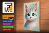 Holzschild Katze pastell, 20x30 cm, Holzschilder Deko Produktbild-Vorschau 4