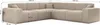 Ecksofa Designersofa CELES PREMIUM in Stoff Sven Altweiß Produktbild-Vorschau 2