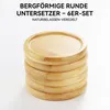 Bambus-Untersetzer, Schreibtischschutz-Set mit Ständer für Produktbild-Vorschau 6