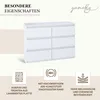 YUMEBLY Kommode mit 6 Schubladen | 120x75x40 cm | Produktbild-Vorschau 4