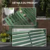 Outsunny Banc de jardin banquette extšŠrieur 2 Places Voir les images du produit 6