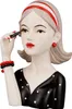 GILDE Lady avec mascara robe noire à points blancs, H.26 Voir les images du produit 1