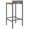 The Living Store Barhocker 4 Stk. Grau Poly Rattan und Produktbild-Vorschau 6