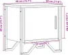 vidaXL Noční stolky 2 ks dub Sonoma 40x30x40 cm výrobek z Náhled obrázku produktu 8