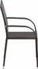 Side view of a single brown rattan chair. Náhľad obrázku produktu