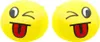 Leantoys Weicher Ball Smiley Emoji Ball Gelb 9cm Produktbild-Vorschau 4