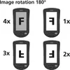 Four images of a handheld inspection camera, each showing a different screen display and labeled with a multiplier (1x, 2x, 3x, 4x). The text "Image rotation 180°" is at the top. Náhled obrázku produktu