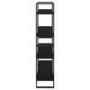 Bücherregal 4 Fächer Schwarz 100x30x140 cm Holzwerkstoff Produktbild-Vorschau 6