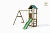 Fungoo Spielturm "Lucas" natur mit Doppelschaukel, Rutsche Produktbild-Vorschau 14