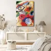 Opviq, 70100CS-007, Nachbildungative Leinwand-Wanduhr, Produktbild-Vorschau 1