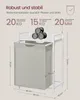 Kosz na Pranie Jednokomorowy 65L Loftowy z Półką Biały Podgląd zdjęcia produktu 13