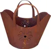 Edelrost Große Handtasche mit Blumen-Motiv 42x38cm Tasche Produktbild-Vorschau 1