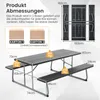 Set di tende da birra pieghevoli COSTWAY, set di tavoli da Anteprima dell’immagine prodotto 2