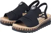 Rieker Damen Keilsandalette Sandale Modeschuh schwarz 38 Produktbild-Vorschau 79
