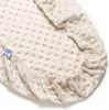 Ecru Minky Spannbettlaken mit Gummiband 80x40cm Produktbild-Vorschau 3