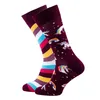 Many Mornings Merry gemusterte Socken The Unicorn burgundy Produktbild-Vorschau 1
