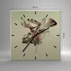 Wanduhr - Quadrat - Glasuhr - Elch Abstraktion - 40x40cm - Produktbild-Vorschau 3