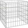 vidaXL Compostiera quadrata 50 x 50 x 50 cm Ferro Anteprima dell’immagine prodotto 1