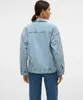 VERO MODA Jeansjacke mit Knopfverschluss und Klappentaschen Produktbild-Vorschau 3