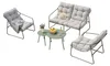 Tuinset 'Kivanta', 5-delig: bank, stoelen met kussens, Productafbeelding-voorbeeld 7
