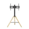 A TV stand with a tripod base and a shelf. Produktbild-Vorschau
