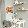 Design Stahlmagnettafel Schwarz Rund 47cm Rotes Pferd Produktbild-Vorschau 2