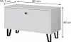 Lavice na boty Vicco Siri Bílá 80 x 46 cm, Model 51839 Náhled obrázku produktu 3